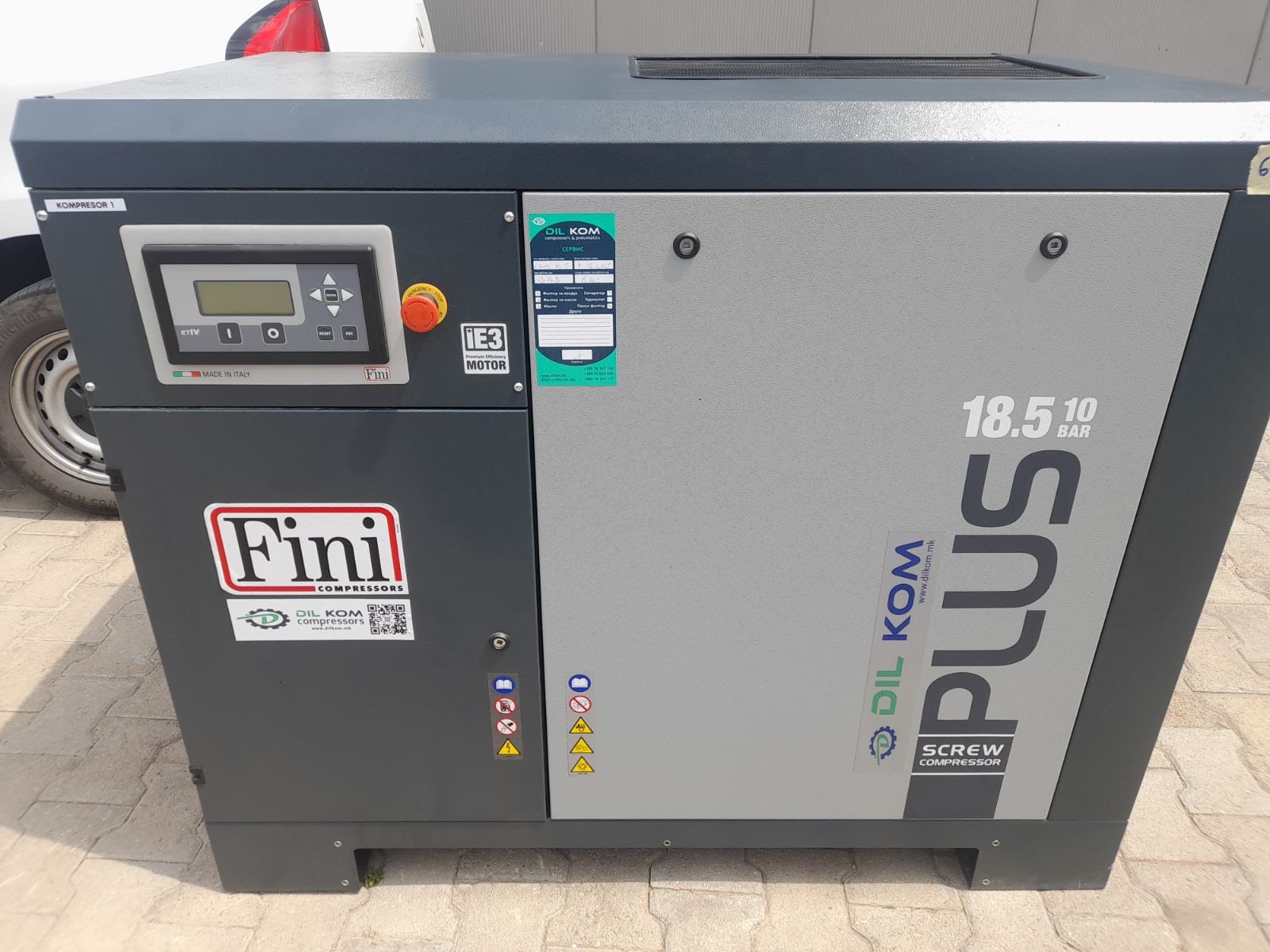Половен завоен компресор Fini PLUS 18,5 kW